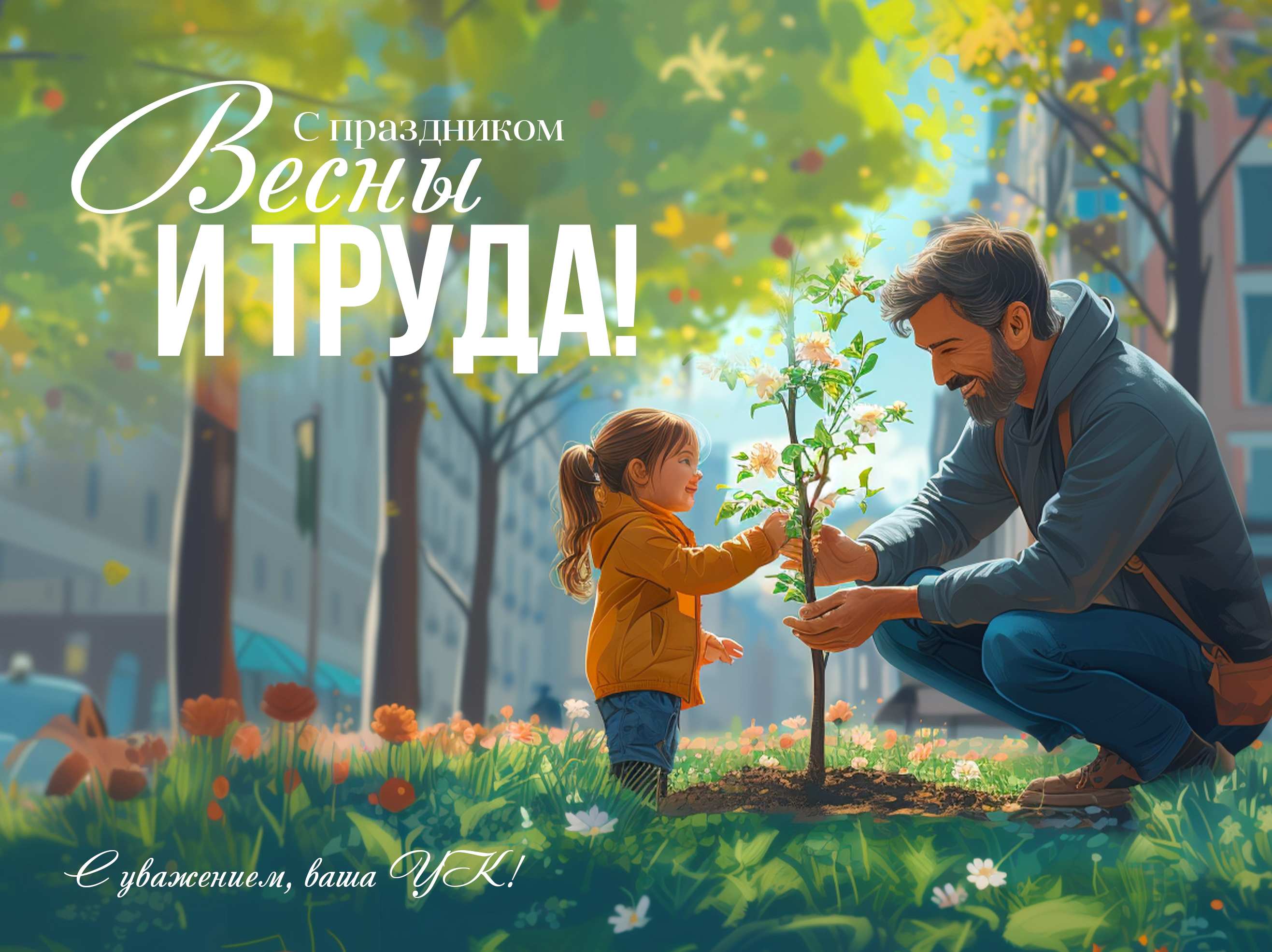 С Праздником весны и труда!